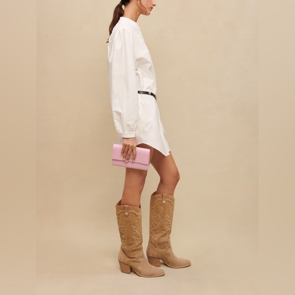 Maje ~ Rever Cotton Button Front Dress - Picture 8 of 11